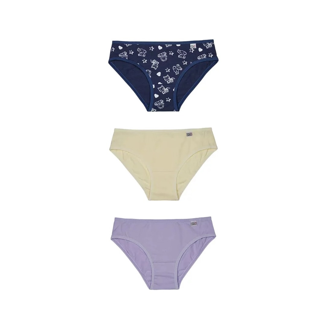 Kit 3 Calcinha Delrio Infantil 51309 Marinho Baby Kit 3 Calcinha Delrio Infantil 51309 Marinho Baby