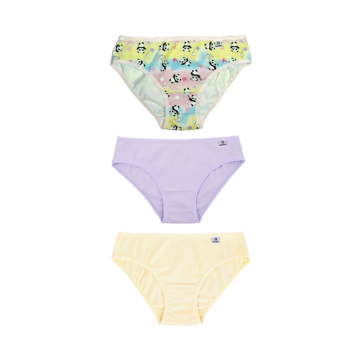Kit 3 Calcinha Delrio Infantil 51309 Unicornio/Lilas/Amar Kit 3 Calcinha Delrio Infantil 51309 Unicornio/Lilas/Amar