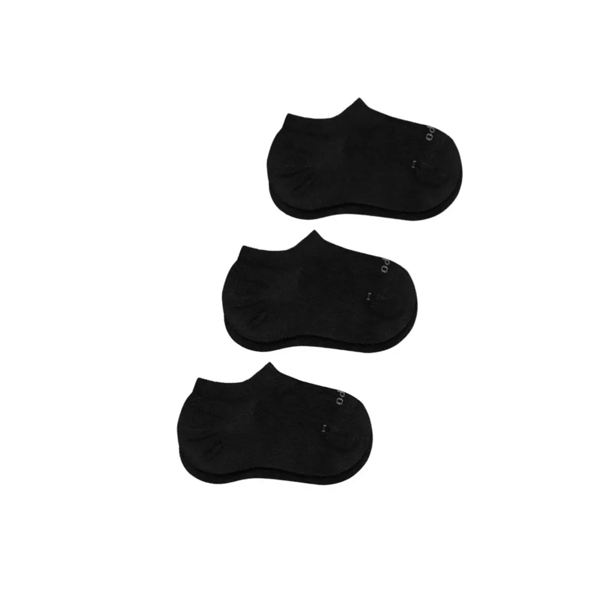 Kit 3 Meia Lupo Sapatilha 68% Algodao 2270 Preto/Preto/Preto