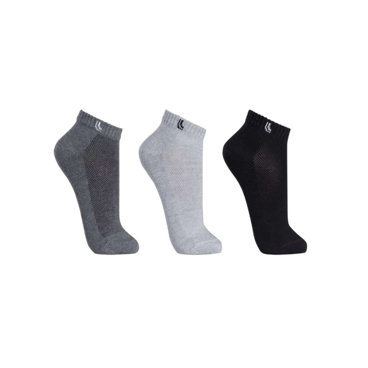 Kit 3 Meia Lupo Sport 3225 Cinza/Chumbo/Preto Kit 3 Meia Lupo Sport 3225 Cinza/Chumbo/Preto