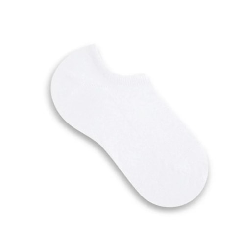 Detalhe - Kit 3 Selene Ares Meia Sapatilha Feminina 7730 Branco/Branco/Branco