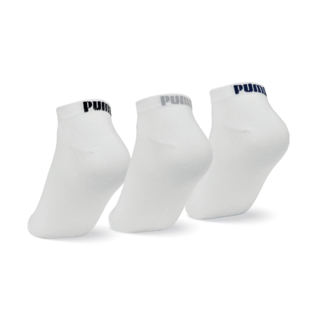 Kit 3 Selene Pares Meia Sapatilha Puma 4725 Branco/Branco/Branco