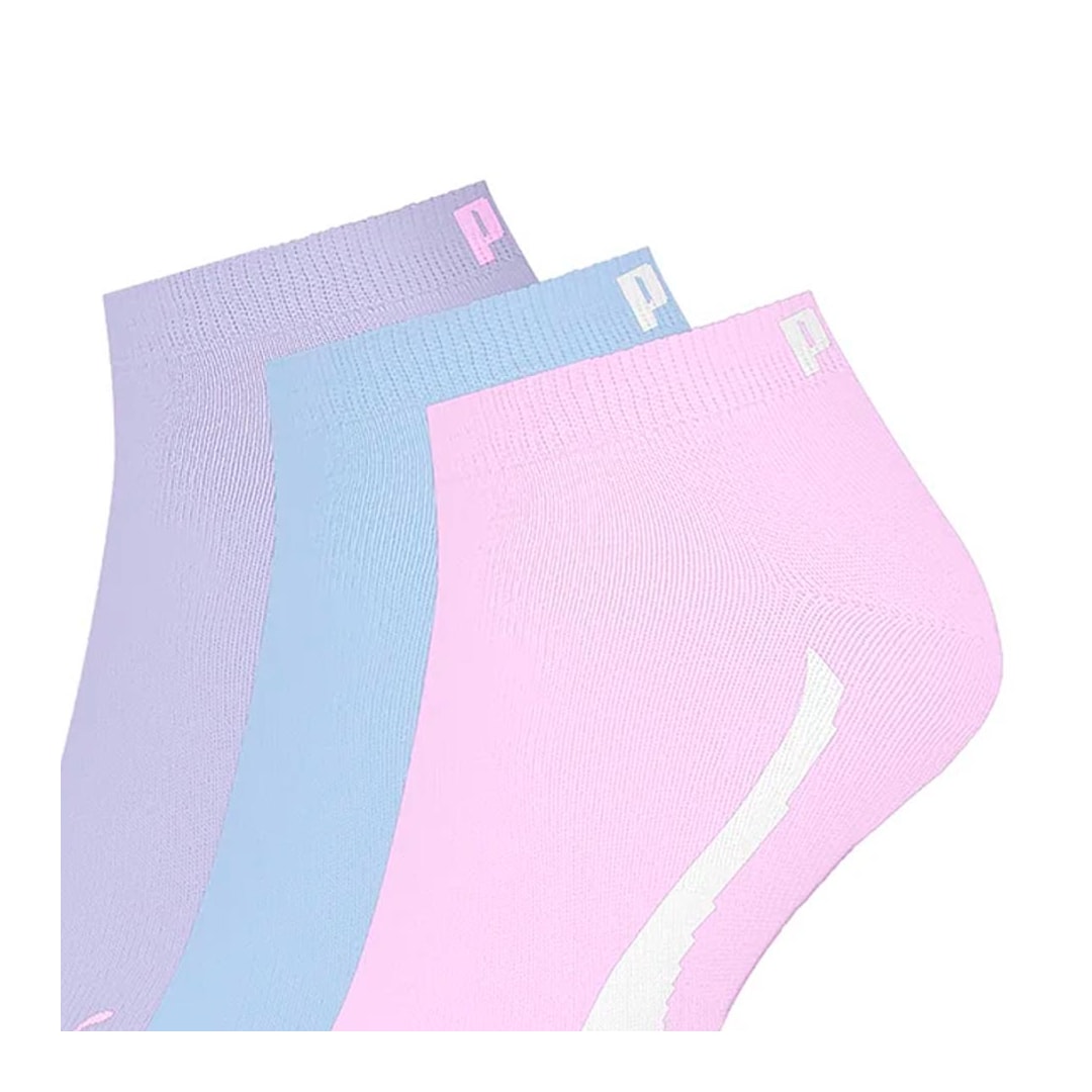 Kit 3 Selene Pares Meia Sapatilha Puma 4725 Lilas/Azul/Rosa Kit 3 Selene Pares Meia Sapatilha Puma 4725 Lilas/Azul/Rosa