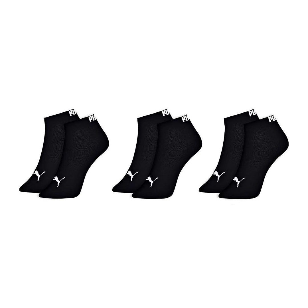 Kit 3 Selene Pares Meia Sapatilha Puma 4725 Preto