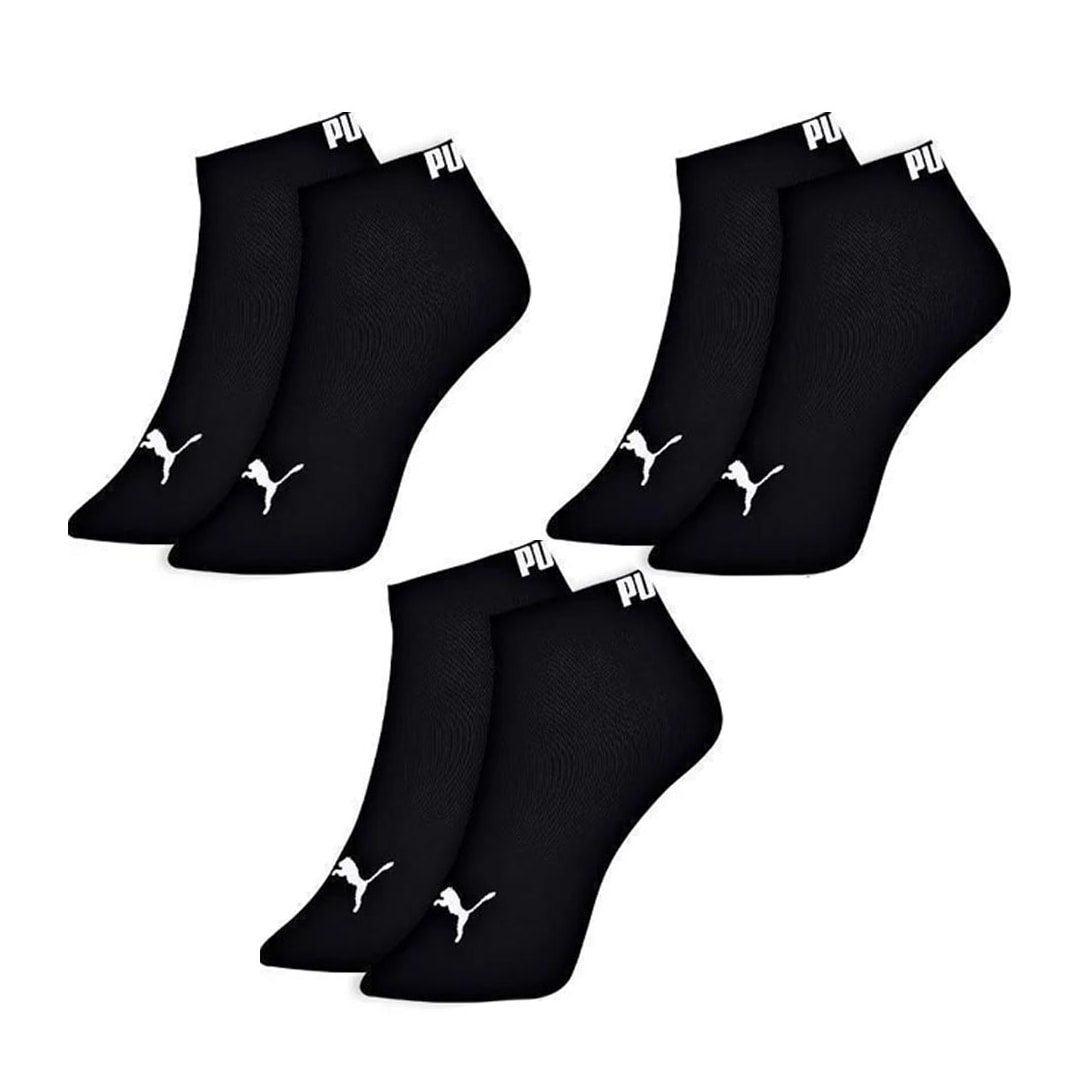 Kit 3 Selene Pares Meia Sapatilha Puma 4725 Preto