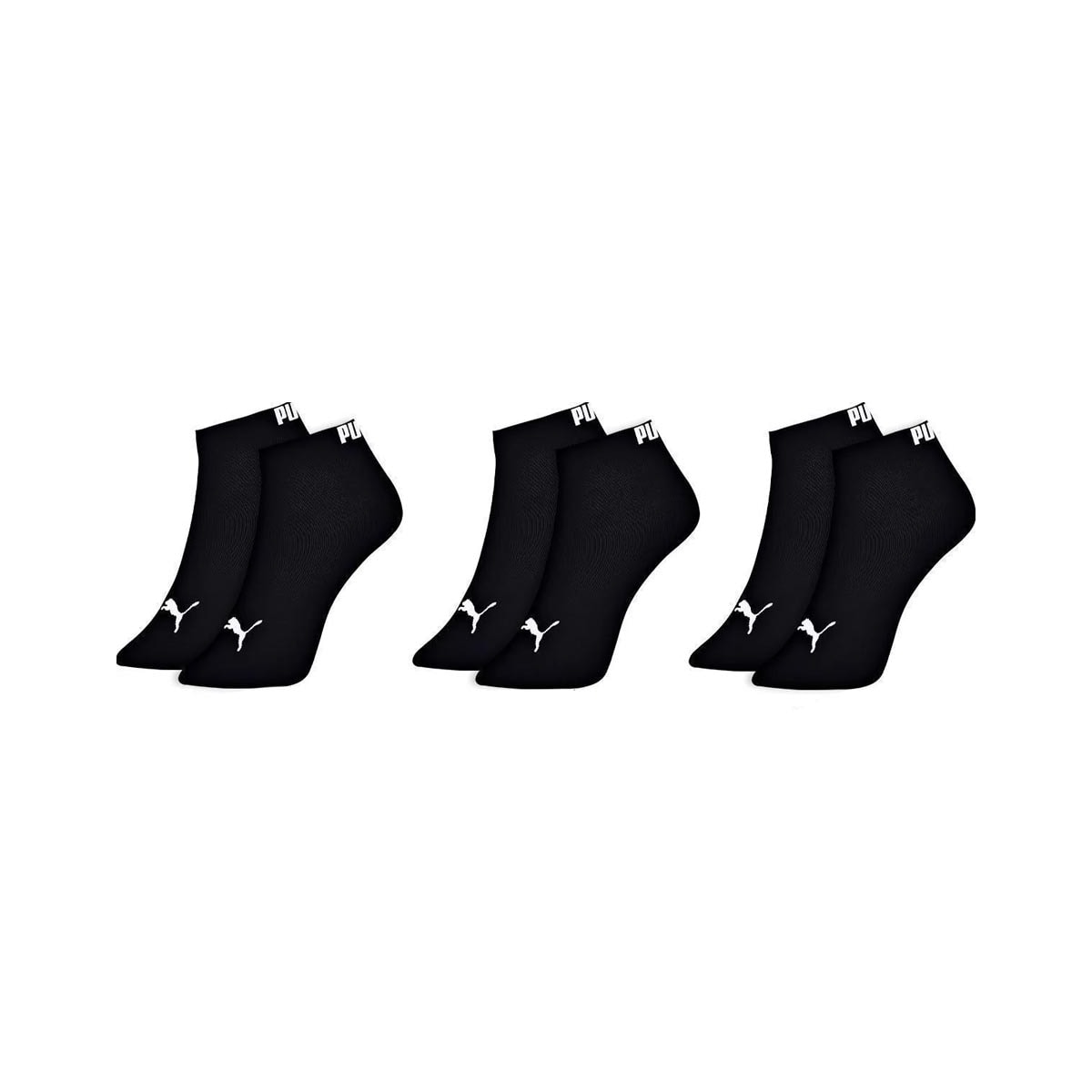 Kit 3 Selene Pares Meia Sapatilha Puma 4725 Preto Kit 3 Selene Pares Meia Sapatilha Puma 4725 Preto
