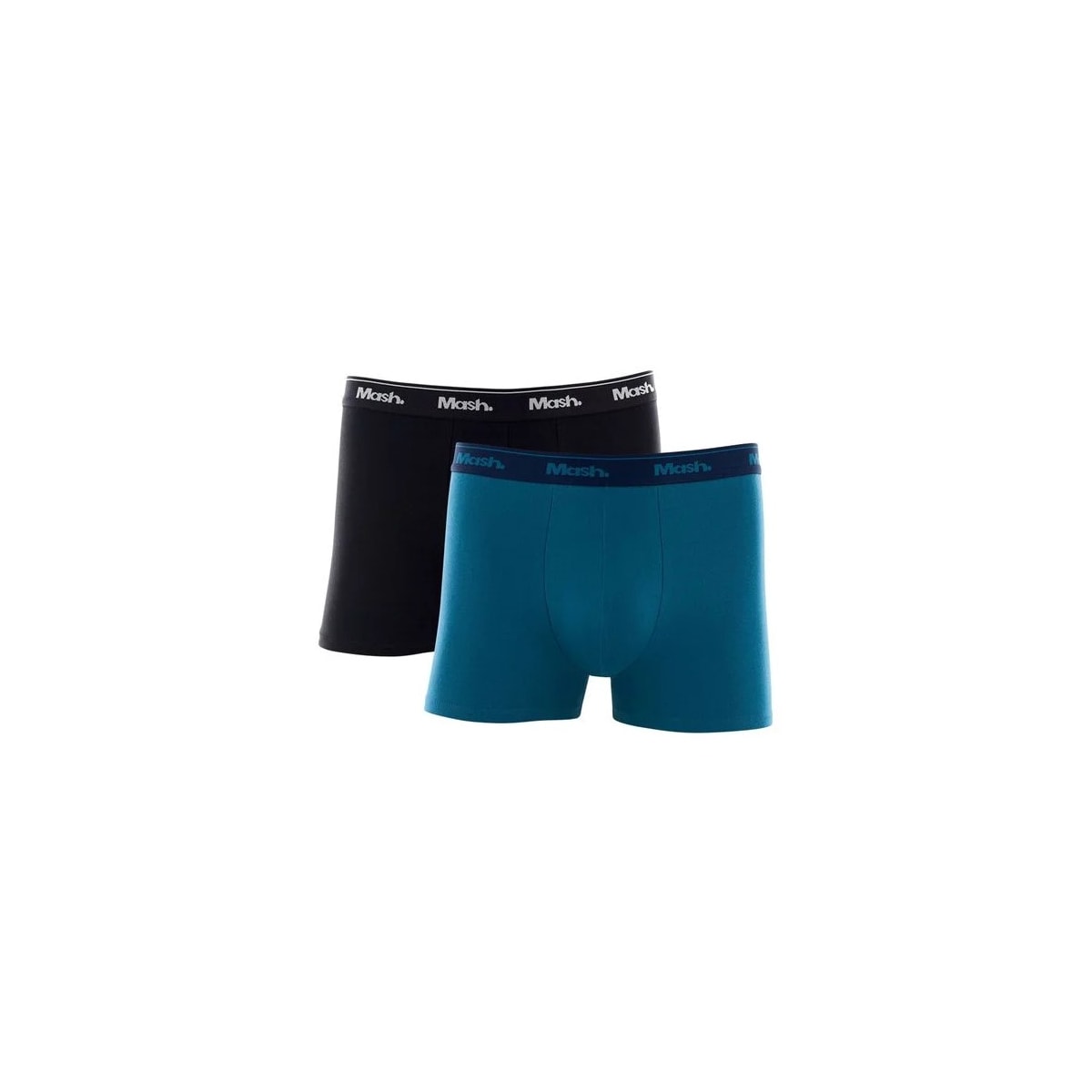 Kit Cueca Mash Boxer Algodao 110.04 Azul/Preto