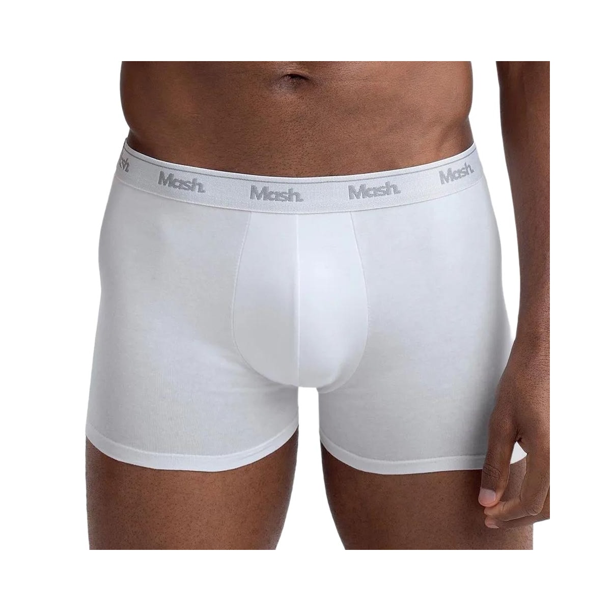 Kit Cueca Mash Boxer Algodao 110.04 Preto/Branco