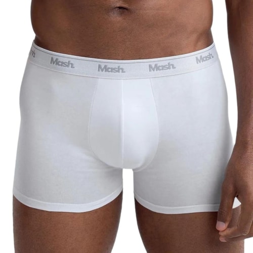 Detalhe - Kit Cueca Mash Boxer Algodao 110.04 Preto/Branco