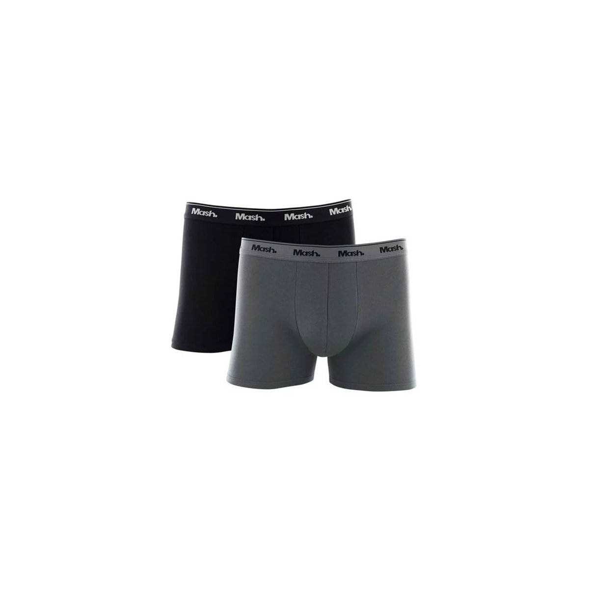 Kit Cueca Mash Boxer Algodao 110.04 Preto/Chumbo Kit Cueca Mash Boxer Algodao 110.04 Preto/Chumbo