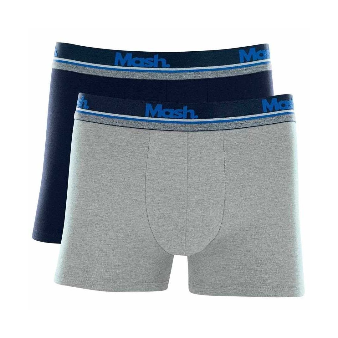 Kit Cueca Mash Boxer Basica 110.27 Azul/Cinza Kit Cueca Mash Boxer Basica 110.27 Azul/Cinza