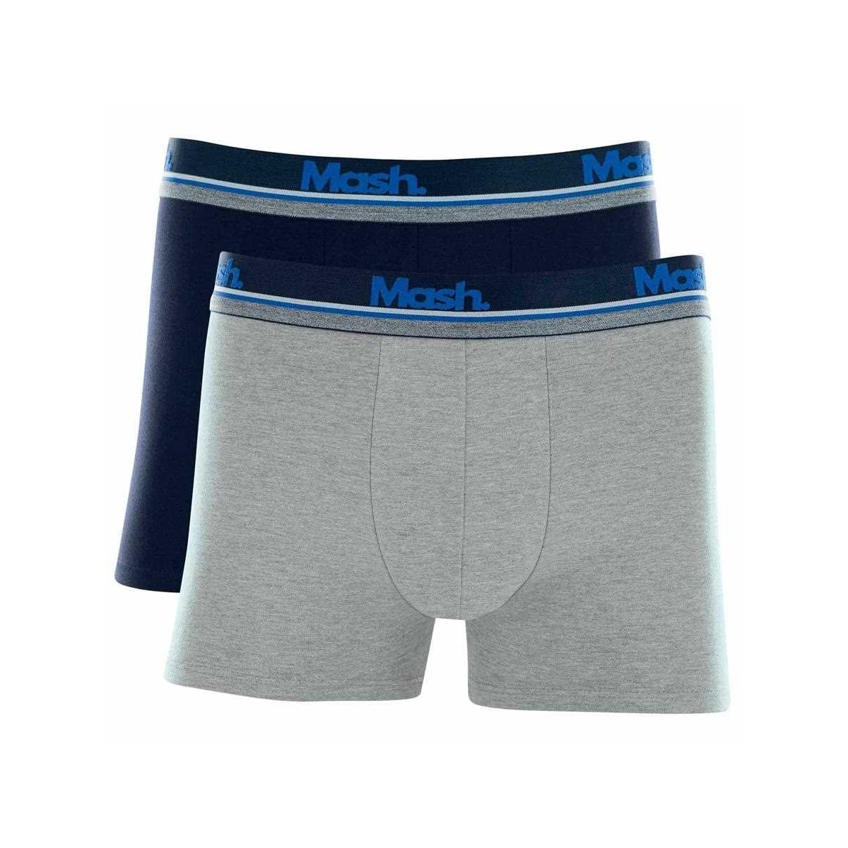 Kit Cueca Mash Boxer Basica 110.27 Azul/Cinza Kit Cueca Mash Boxer Basica 110.27 Azul/Cinza