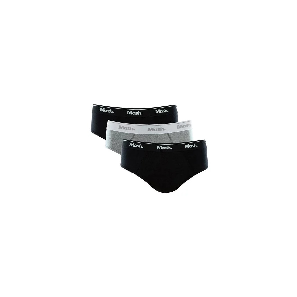 Kit Cueca Mash Slip Masculina 010.04 Preto/Cinza/Mescla Kit Cueca Mash Slip Masculina 010.04 Preto/Cinza/Mescla