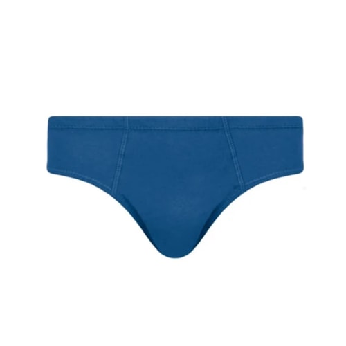 Detalhe - Kit Cueca Selene Slip 3 Peças 11910 Marinho/Cinza/Royal