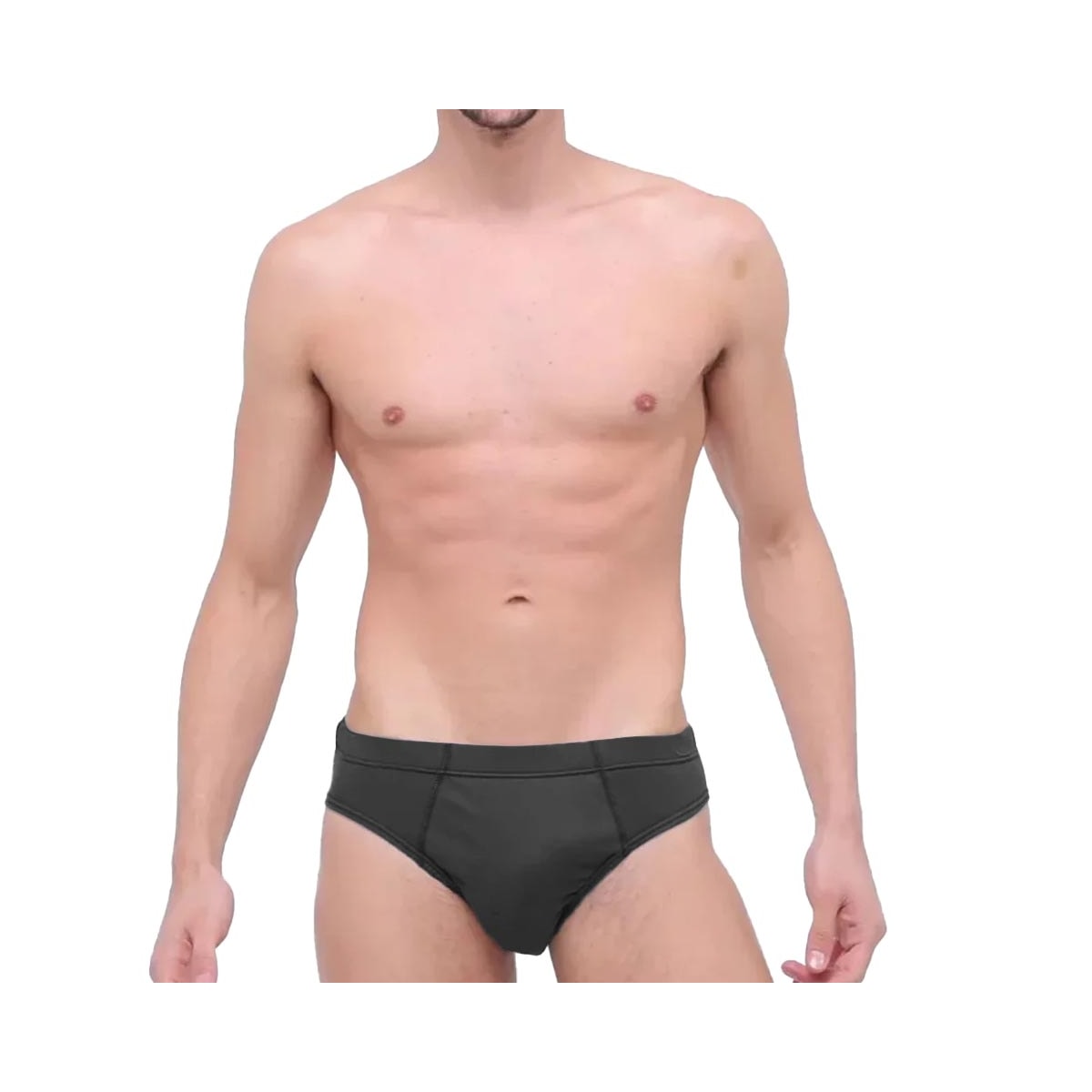 Kit Cueca Selene Slip 3 Peças 11910 Preto/Chumbo/Cinza