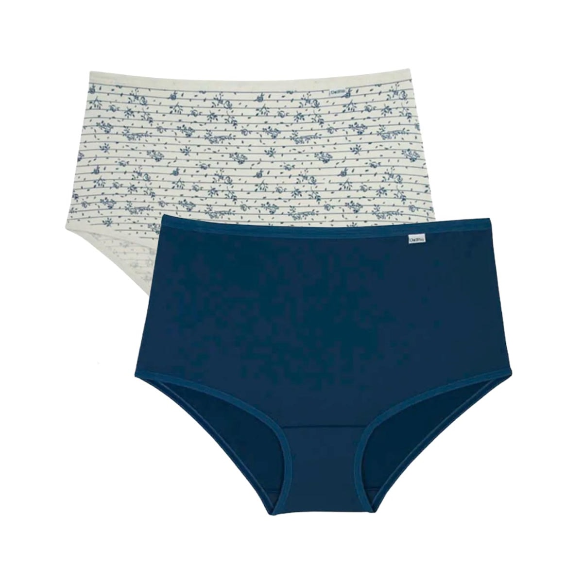 Kit Delrio 2 Calcinhas 50027 Nature Vintage/Marin Kit Delrio 2 Calcinhas 50027 Nature Vintage/Marin