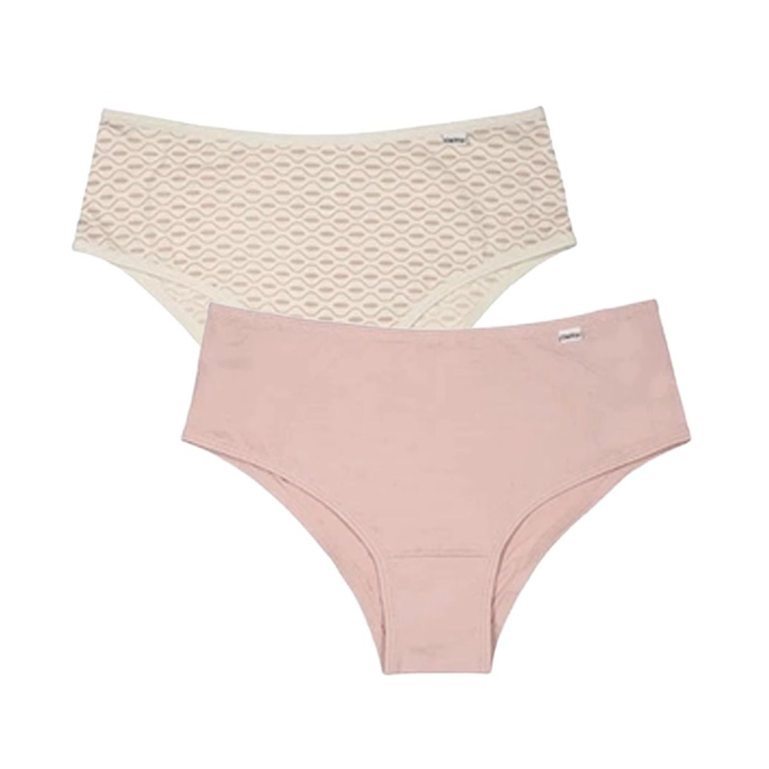 Kit Delrio 2 Calcinhas 50509 Natural