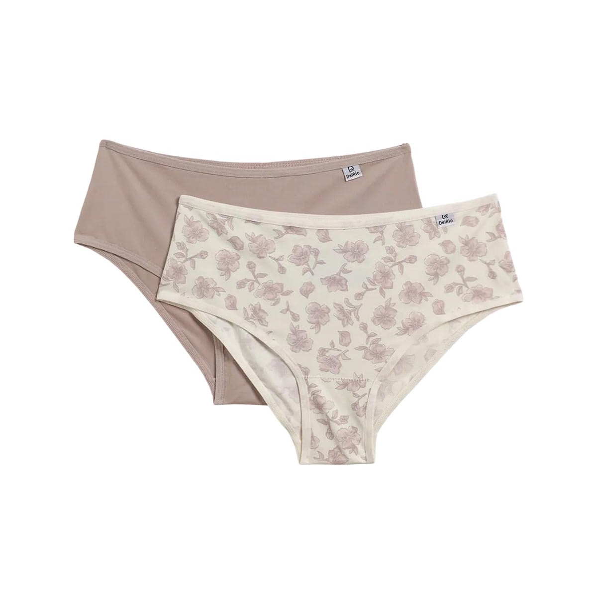 Kit Delrio 2 Calcinhas 50509 Natural/Quartzo Kit Delrio 2 Calcinhas 50509 Natural/Quartzo