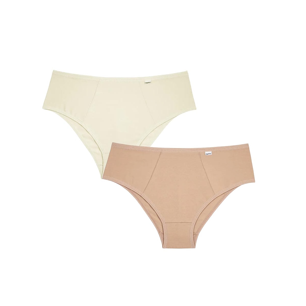 Kit Delrio 2 Calcinhas Dr50205 Del.098 Natural/Mascavo Kit Delrio 2 Calcinhas Dr50205 Del.098 Natural/Mascavo