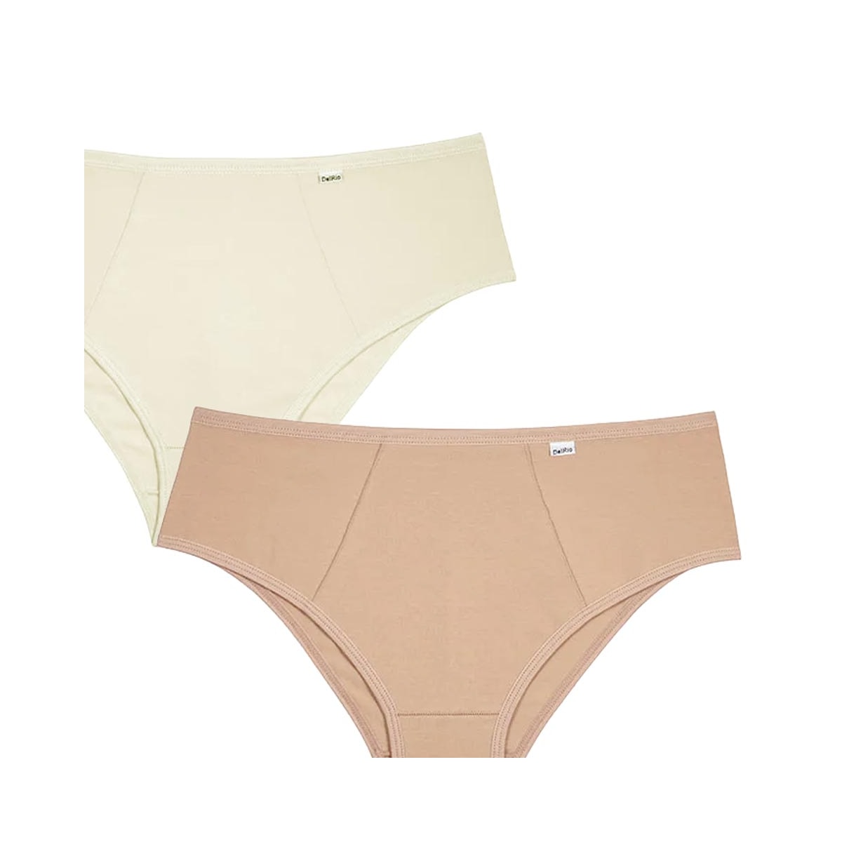 Kit Delrio 2 Calcinhas Dr50205 Del.098 Natural/Mascavo Kit Delrio 2 Calcinhas Dr50205 Del.098 Natural/Mascavo