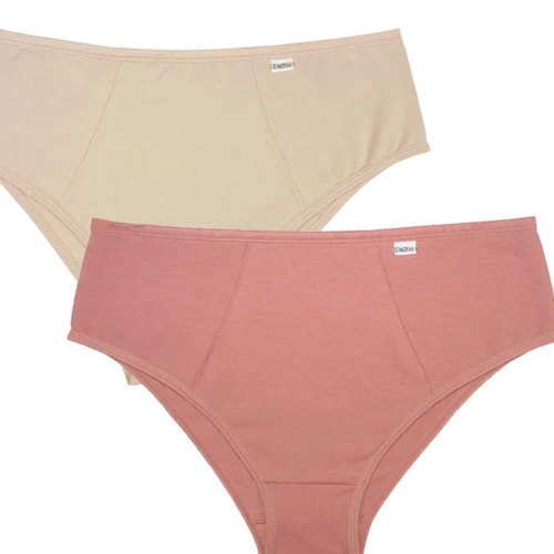 Detalhe - Kit Delrio 2 Calcinhas Dr50205 Del.098 Romance/Areia