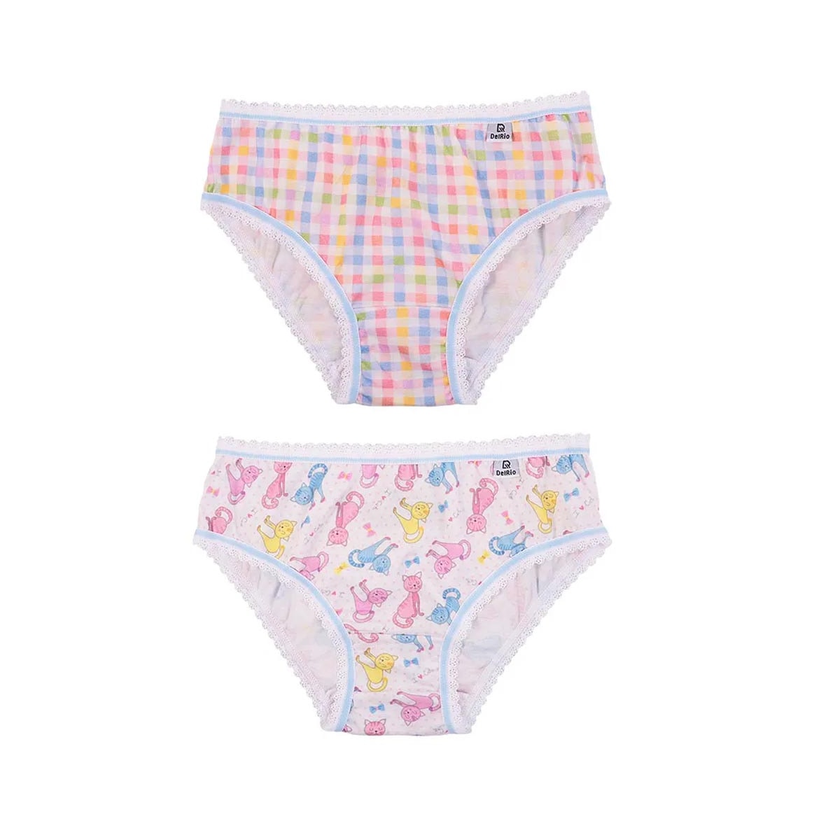 Kit Delrio 2 Calcinhas Infantil 504223 Branco Kit Delrio 2 Calcinhas Infantil 504223 Branco