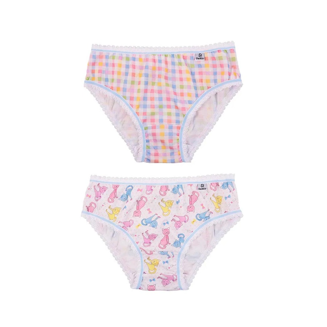 Kit Delrio 2 Calcinhas Infantil 504223 Branco Kit Delrio 2 Calcinhas Infantil 504223 Branco
