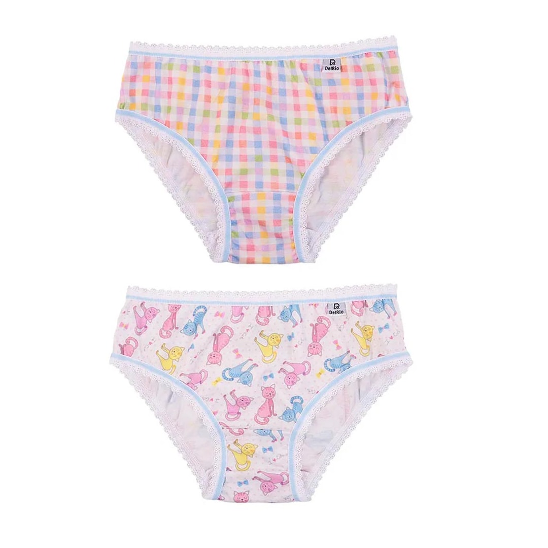 Kit Delrio 2 Calcinhas Infantil 504223 Branco Kit Delrio 2 Calcinhas Infantil 504223 Branco