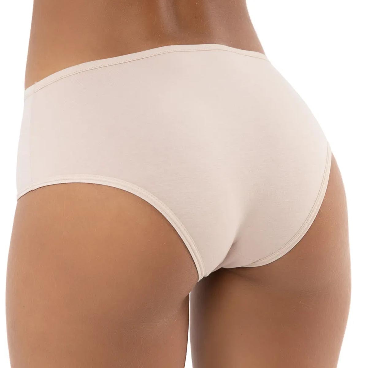 Kit Delrio 2 Calcinhas Larga V50368 Branco Areia Kit Delrio 2 Calcinhas Larga V50368 Branco Areia