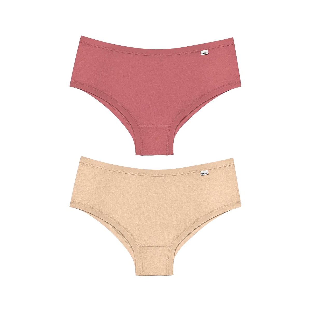 Kit Delrio 2 Calcinhas Modal Larga 503021 Romance/Mousse Kit Delrio 2 Calcinhas Modal Larga 503021 Romance/Mousse