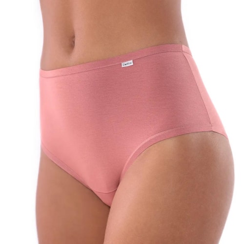 Detalhe - Kit Delrio 2 Calcinhas Modal Larga 503021 Romance/Mousse