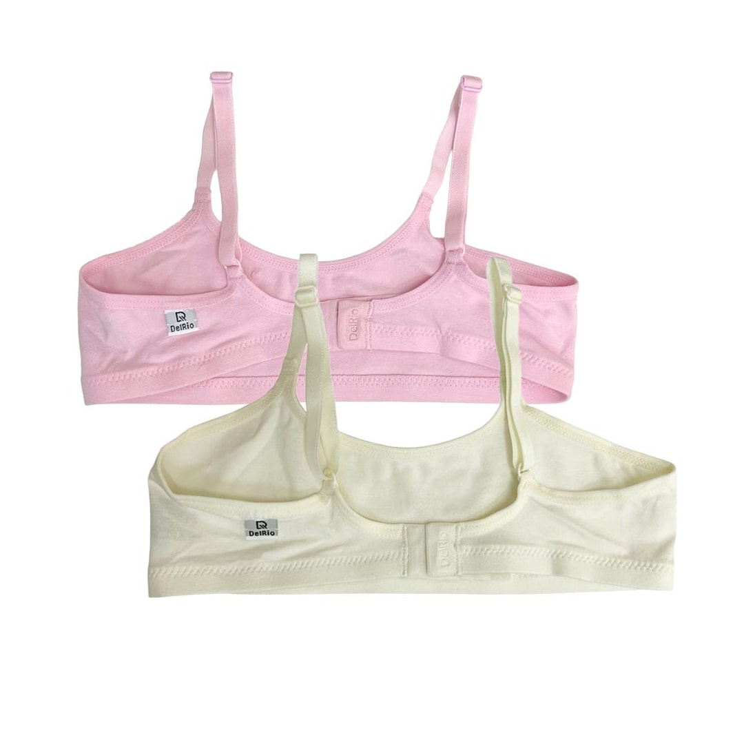 Kit Delrio 2 Sutiãs Infantil Del.108 40309 RosaCha/Amarelo