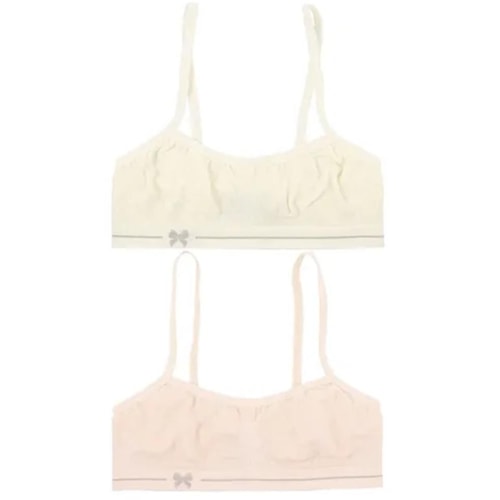 Kit Delrio 2 Sutiãs Infantil F4004 Pessego