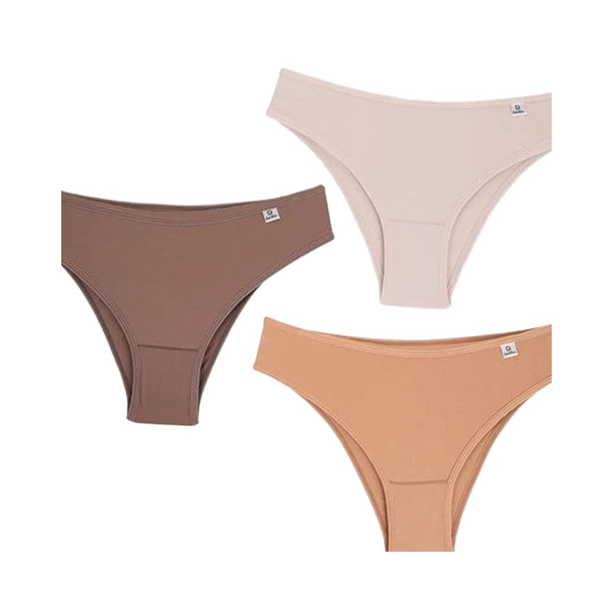 Kit Delrio 3 Calcinhas 51509 Caramelo/Chocolate/Areia Kit Delrio 3 Calcinhas 51509 Caramelo/Chocolate/Areia