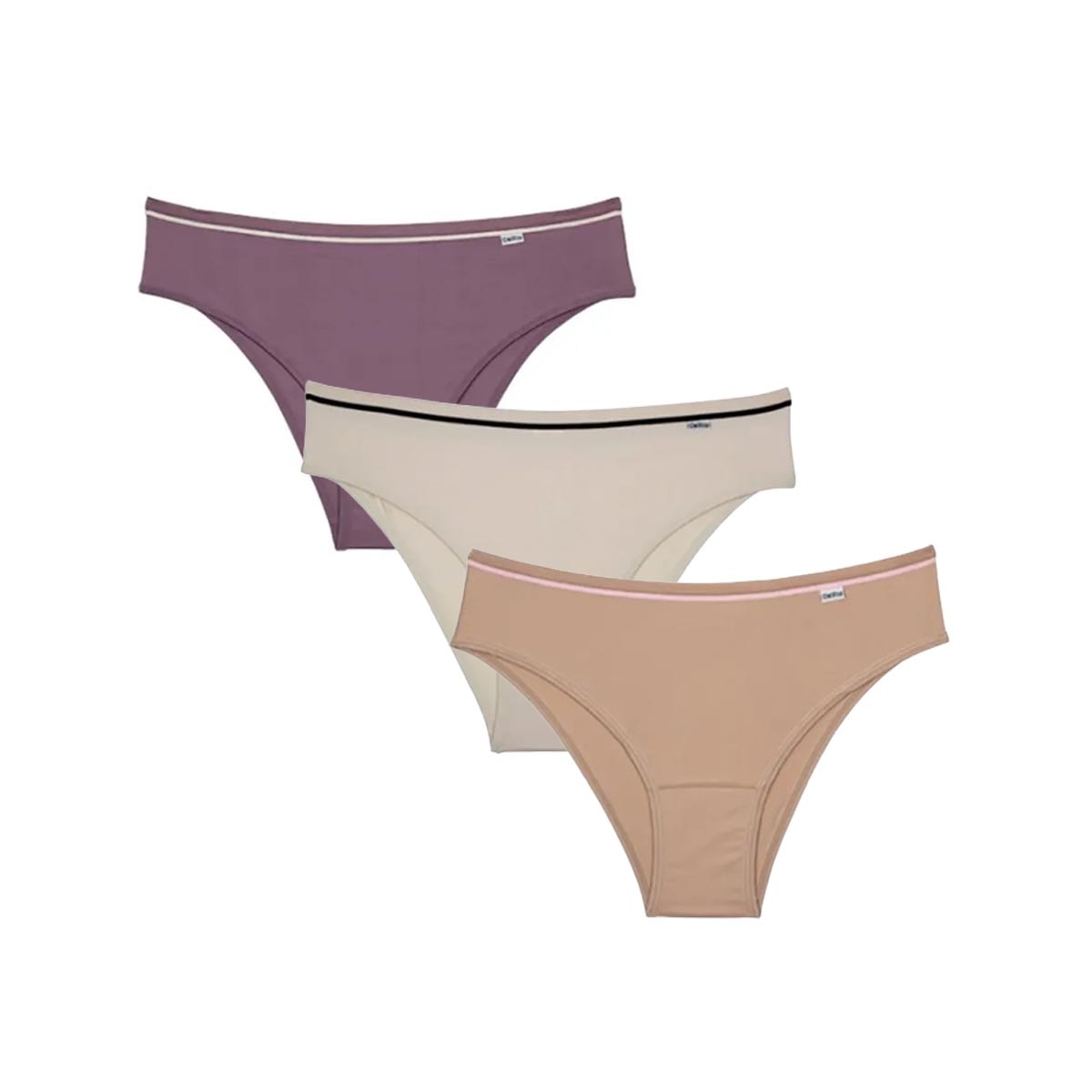 Kit Delrio 3 Calcinhas 51509 Mousse Kit Delrio 3 Calcinhas 51509 Mousse