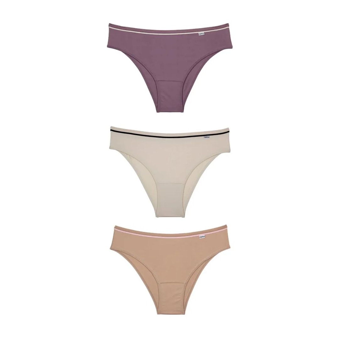 Kit Delrio 3 Calcinhas 51509 Mousse Kit Delrio 3 Calcinhas 51509 Mousse