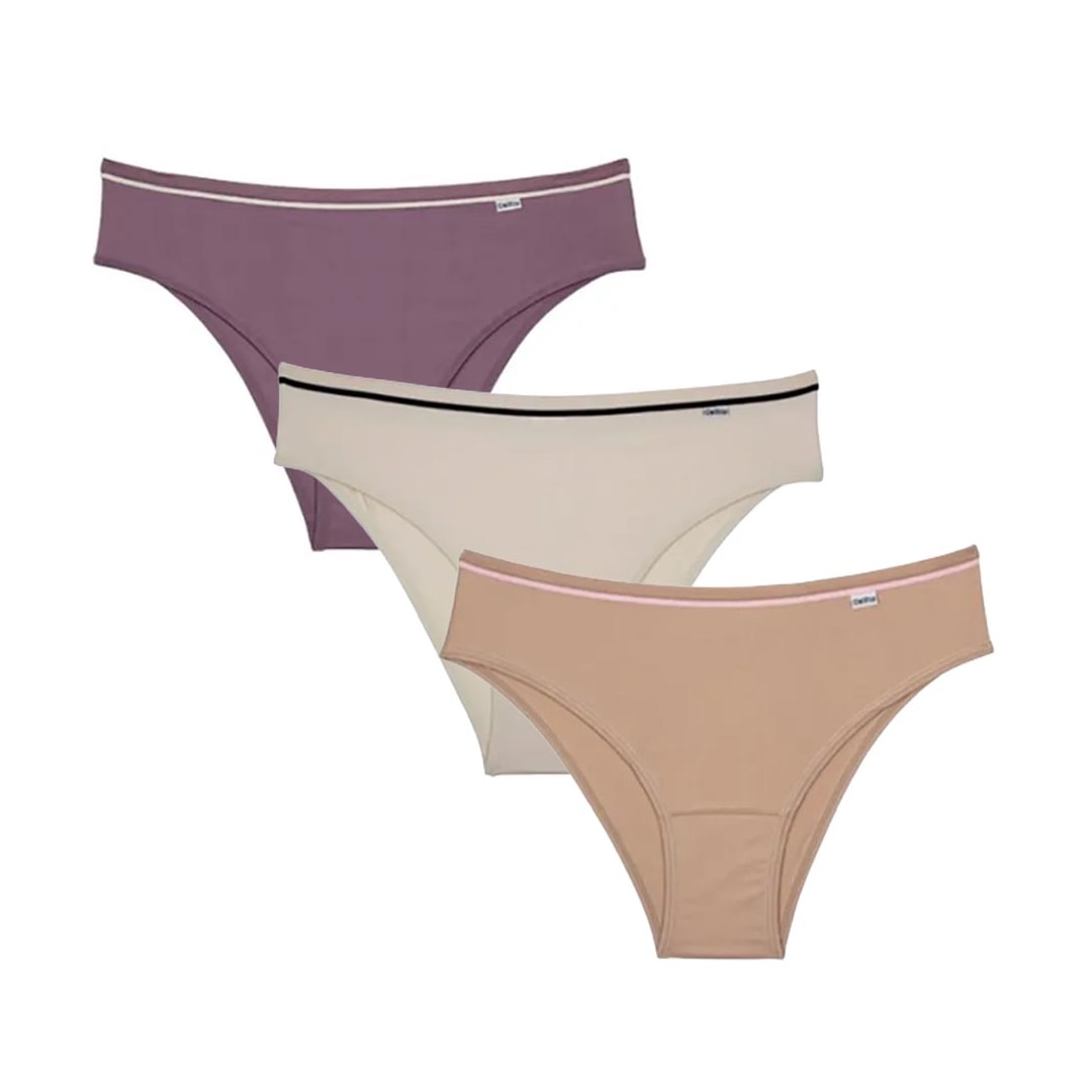Kit Delrio 3 Calcinhas 51509 Mousse