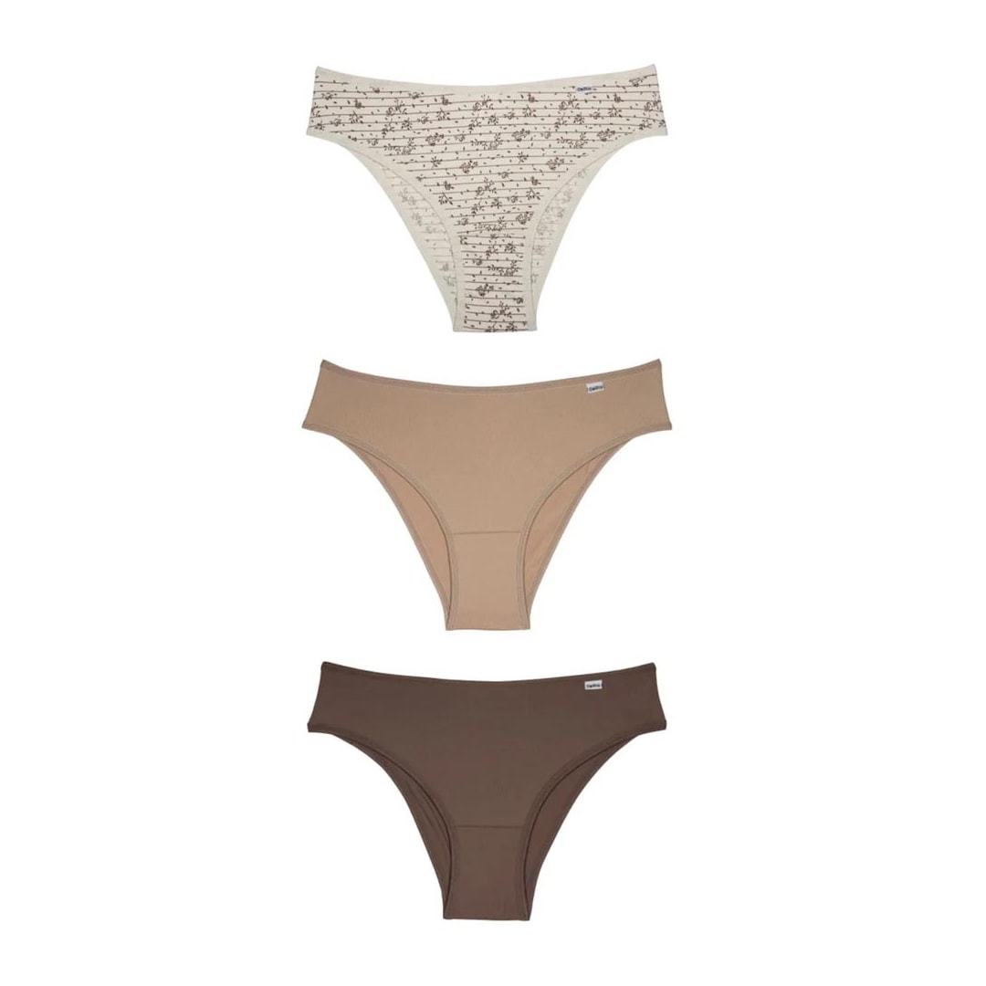 Kit Delrio 3 Calcinhas 51509 Natural Kit Delrio 3 Calcinhas 51509 Natural