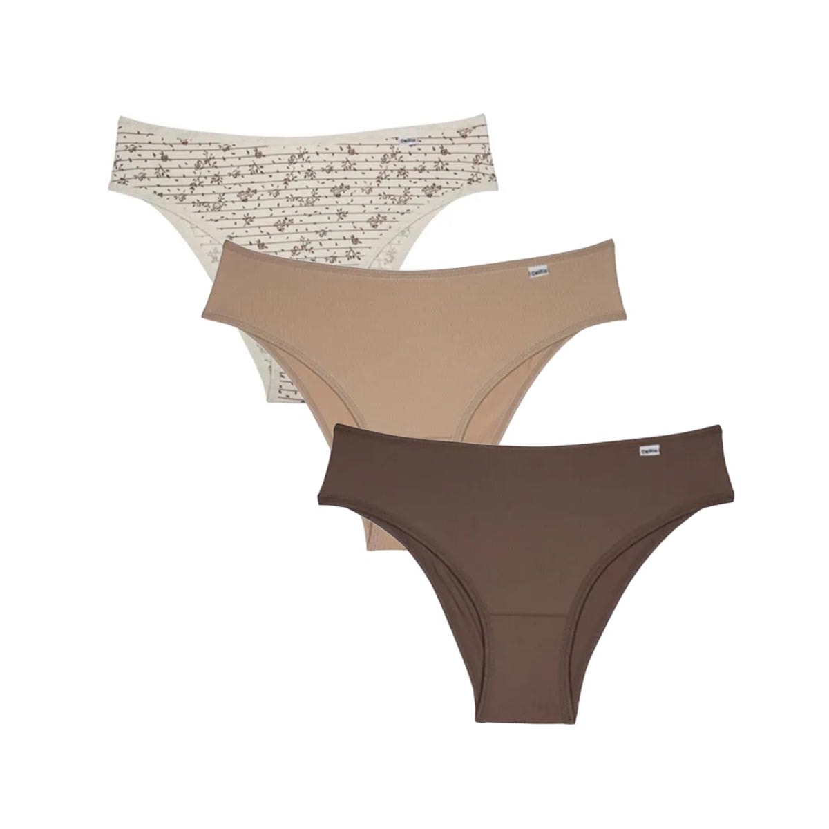 Kit Delrio 3 Calcinhas 51509 Natural Kit Delrio 3 Calcinhas 51509 Natural