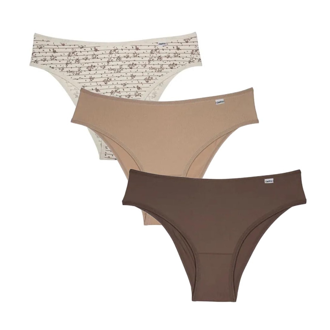 Kit Delrio 3 Calcinhas 51509 Natural Kit Delrio 3 Calcinhas 51509 Natural