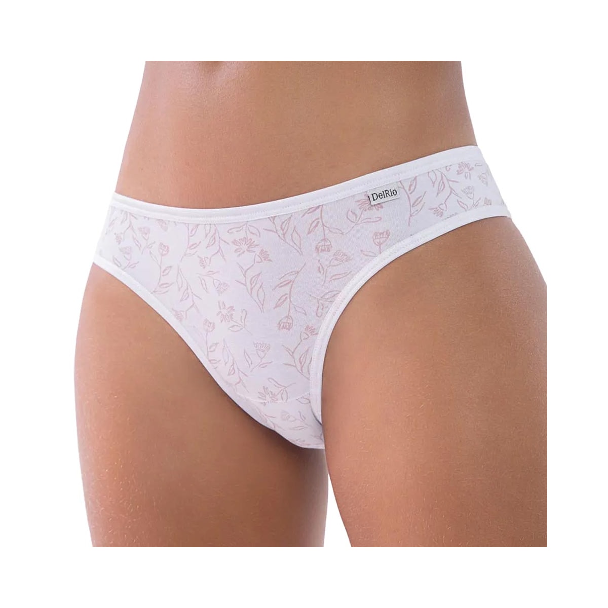 Kit Delrio 3 Calcinhas Em Cotton V51364 Branco/Rose/Creme Kit Delrio 3 Calcinhas Em Cotton V51364 Branco/Rose/Creme