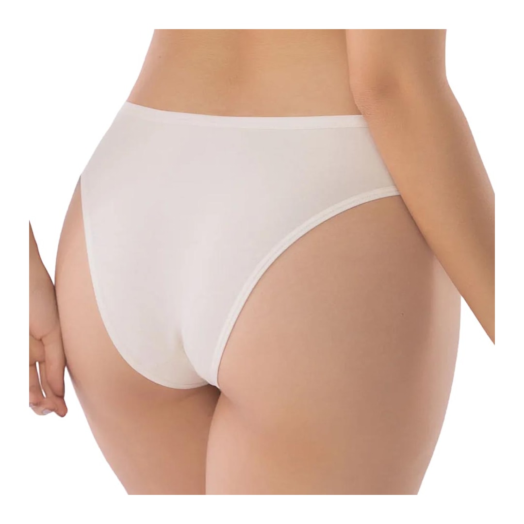Kit Delrio 3 Calcinhas Em Cotton V51364 Branco/Rose/Creme