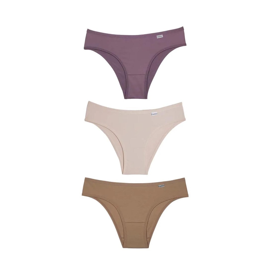 Kit Delrio 3 Calcinhas Em Cotton V51364 New Nude/Areia/Mouss Kit Delrio 3 Calcinhas Em Cotton V51364 New Nude/Areia/Mouss