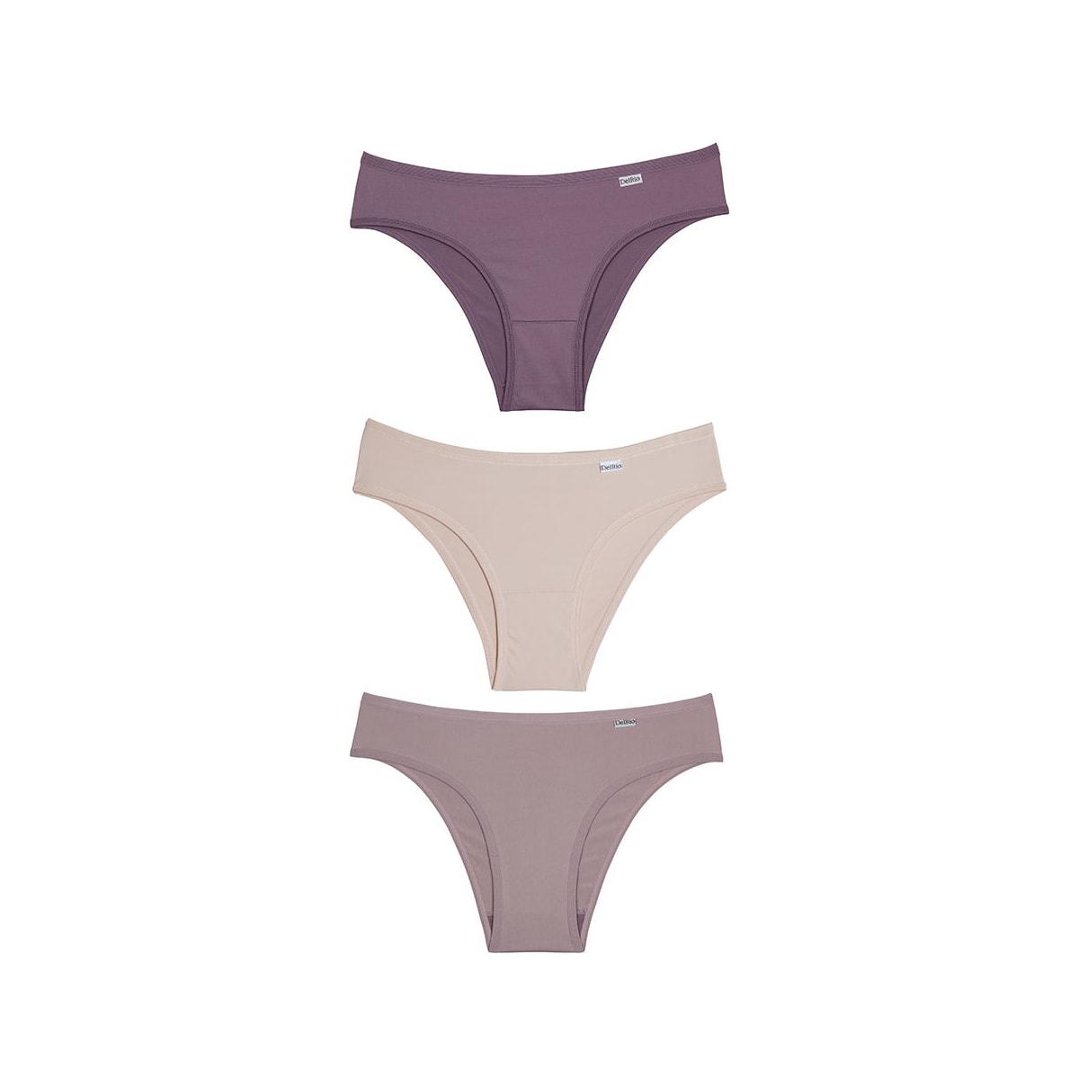 Kit Delrio 3 Calcinhas Em Cotton V51364 Rose/Make/Mousse Kit Delrio 3 Calcinhas Em Cotton V51364 Rose/Make/Mousse
