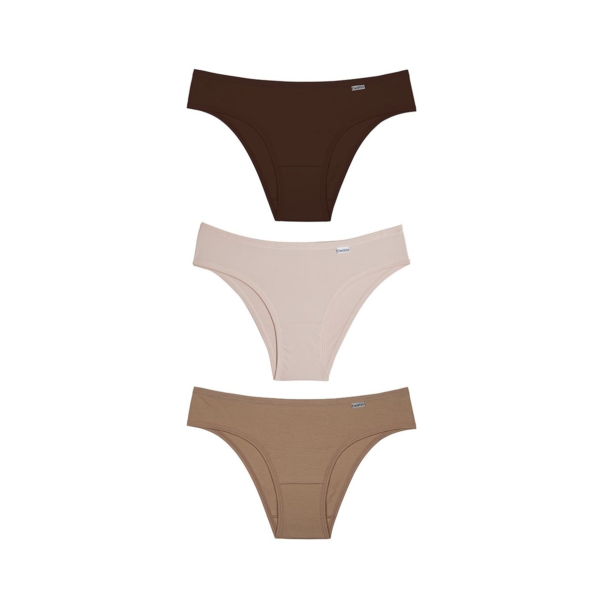 Kit Delrio 3 Calcinhas Em Cotton V51364 Rose/Make/Mousse Kit Delrio 3 Calcinhas Em Cotton V51364 Rose/Make/Mousse