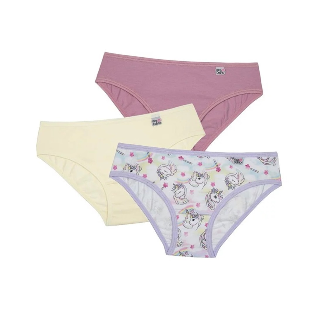 Kit Delrio 3 Calcinhas Infantil V51354 Kit Delrio 3 Calcinhas Infantil V51354