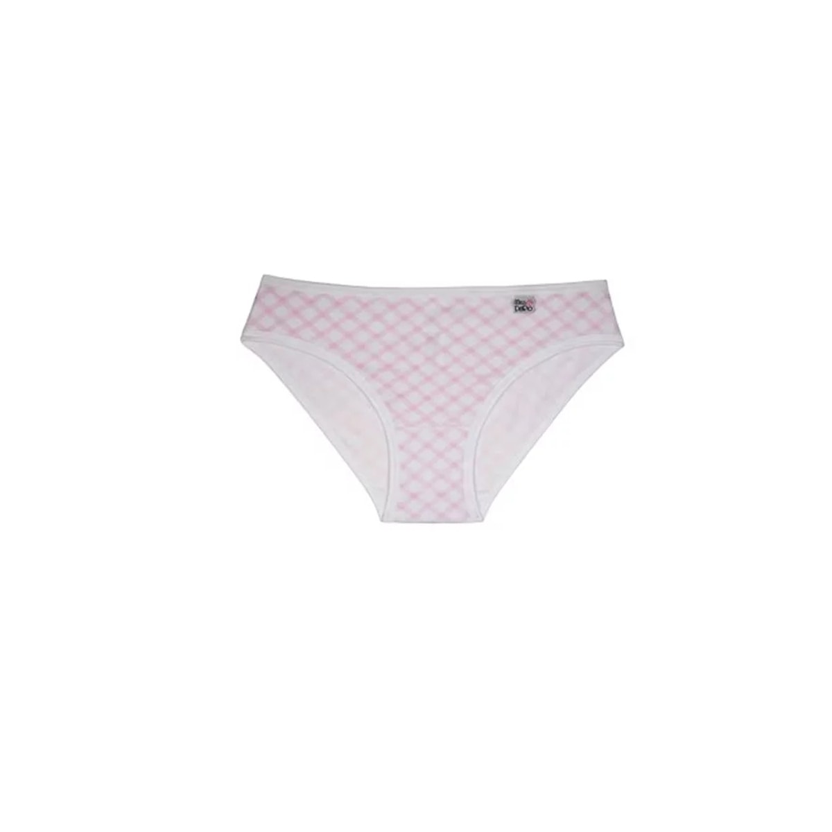 Kit Delrio 3 Calcinhas Infantil V51354 Branco Xadrez Alicia Kit Delrio 3 Calcinhas Infantil V51354 Branco Xadrez Alicia