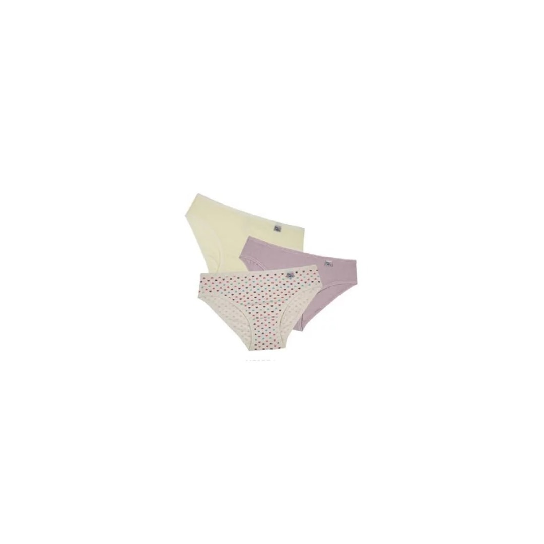 Kit Delrio 3 Calcinhas Infantil V51354 Nature/Pele/Quartzo