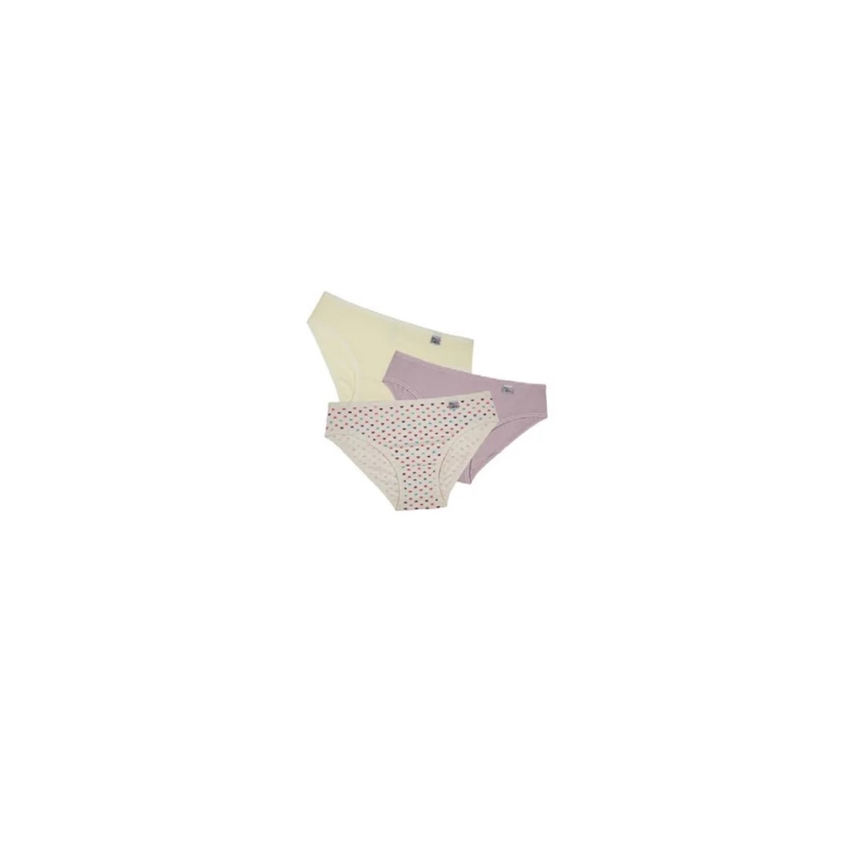 Kit Delrio 3 Calcinhas Infantil V51354 Quartzo/Nature Kit Delrio 3 Calcinhas Infantil V51354 Quartzo/Nature