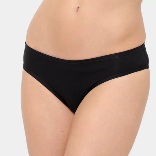 Detalhe - Kit Delrio 3 Calcinhas V51806 Mousse/Branco/Preto